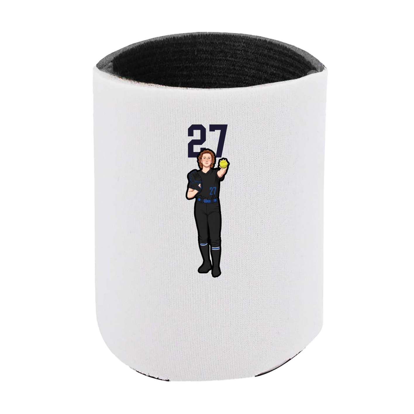 Can Holder — Number Top in White