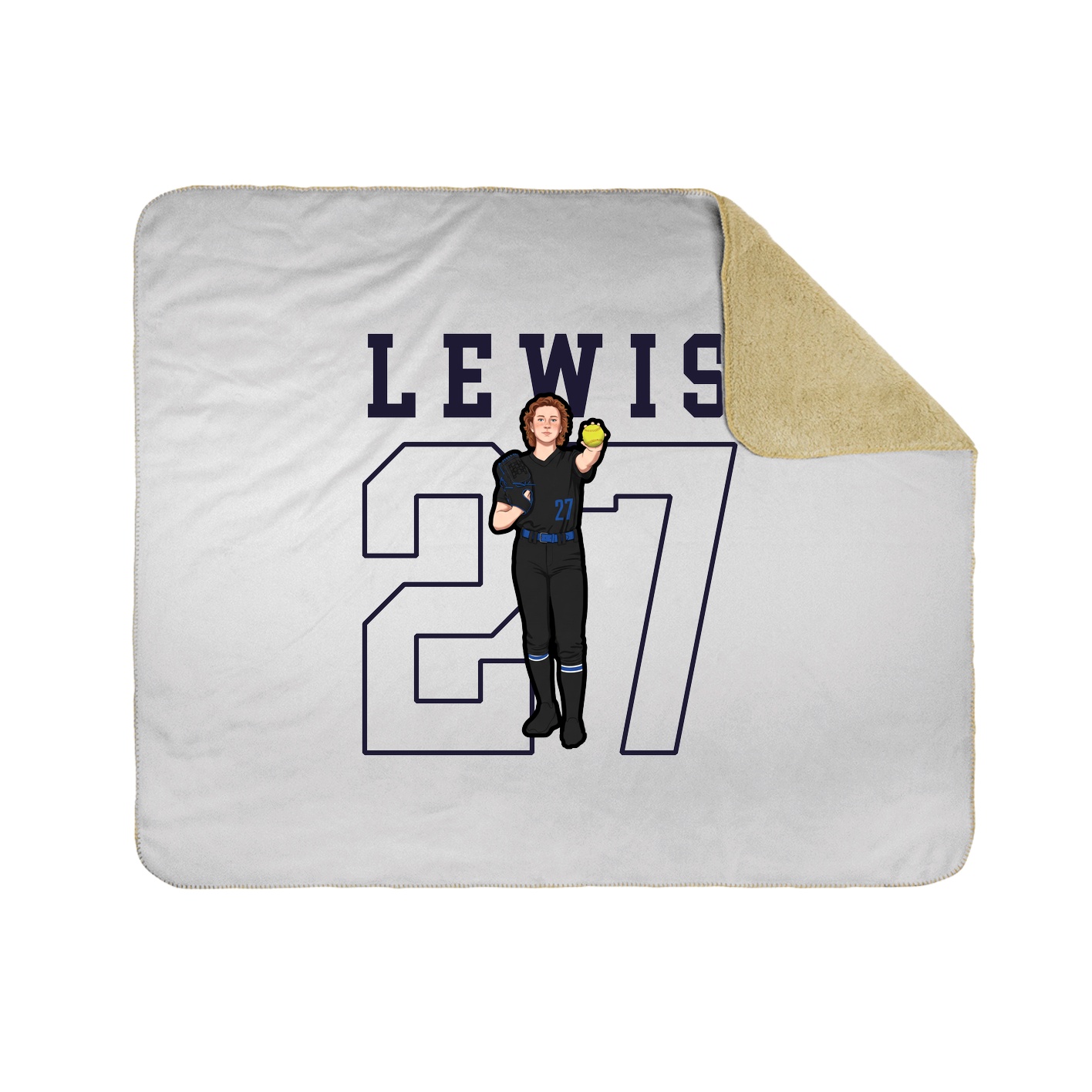Throw Blanket — Shirsey in White