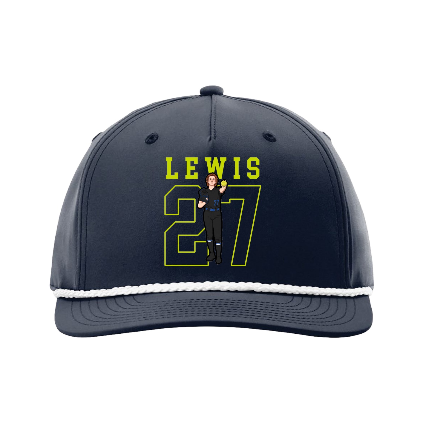 Five-Panel Classic Rope Cap — Shirsey in Navy