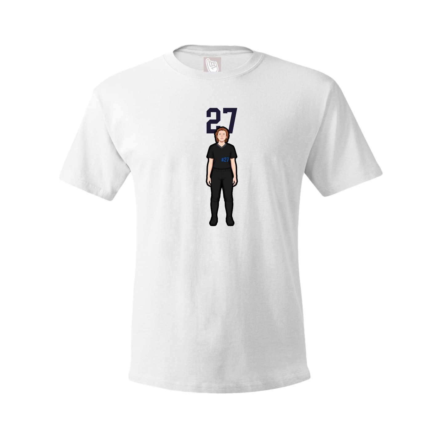 Tee — Number Top in White