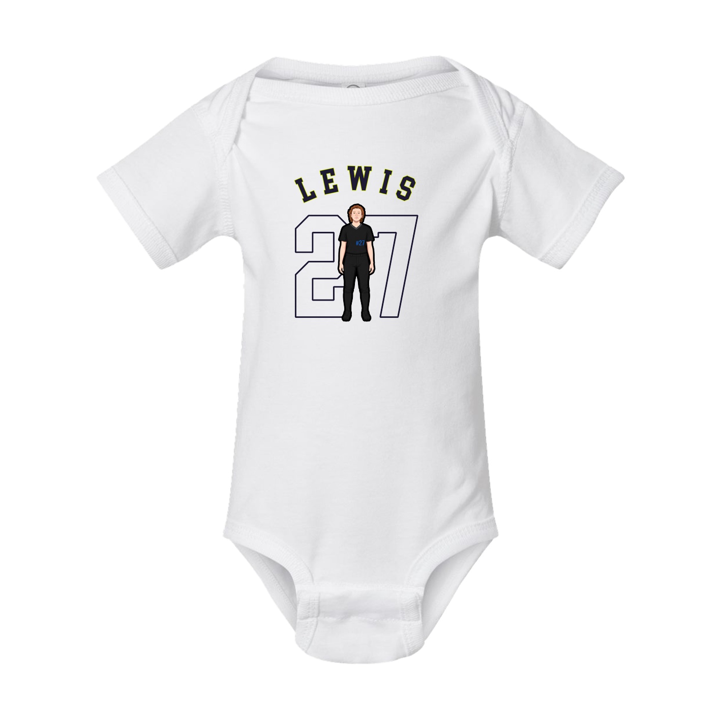 Baby Onesie — Shirsey Arch in White