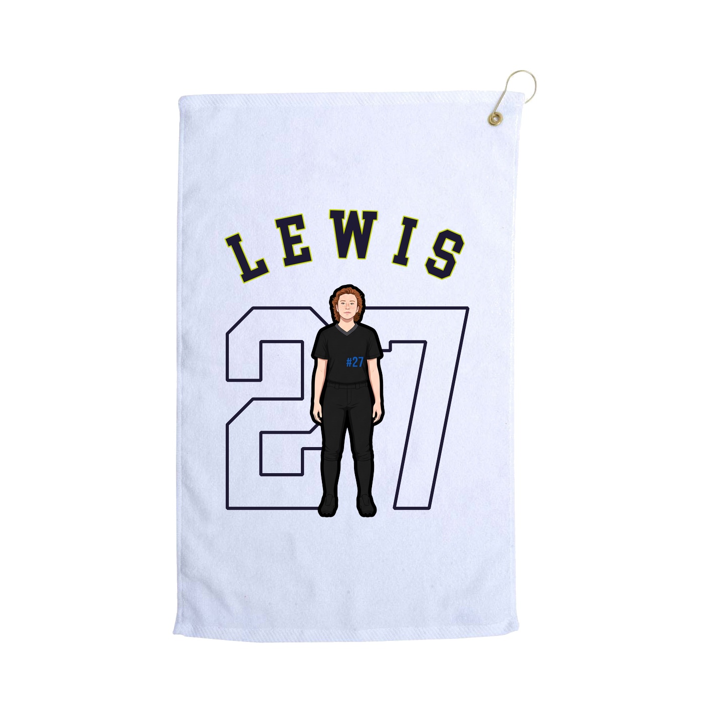 Golf Towel — Shirsey Arch in White