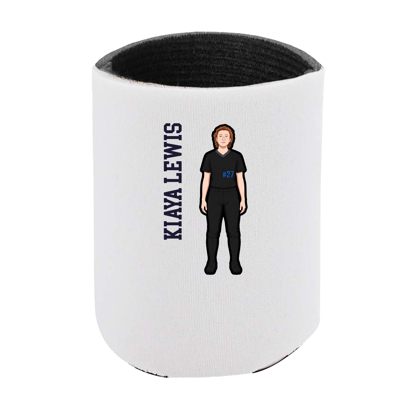 Can Holder — Name Vertical in White