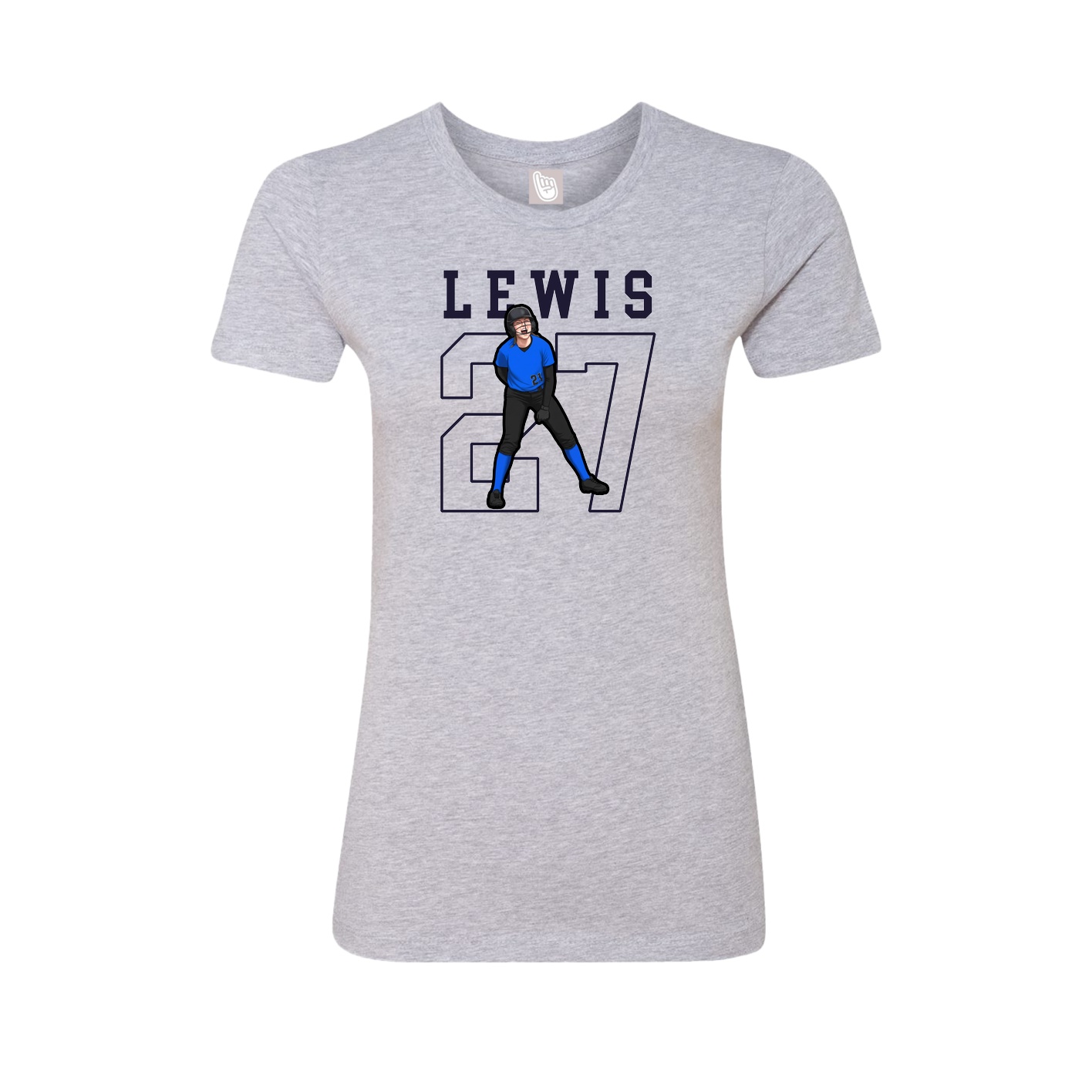 Fitted Women's Tee — Shirsey in Grey