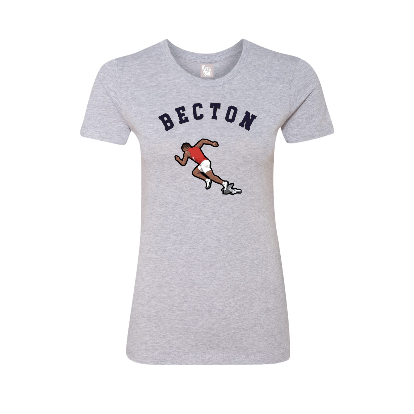 Fitted Women's Tee — Shirsey Arch in Grey