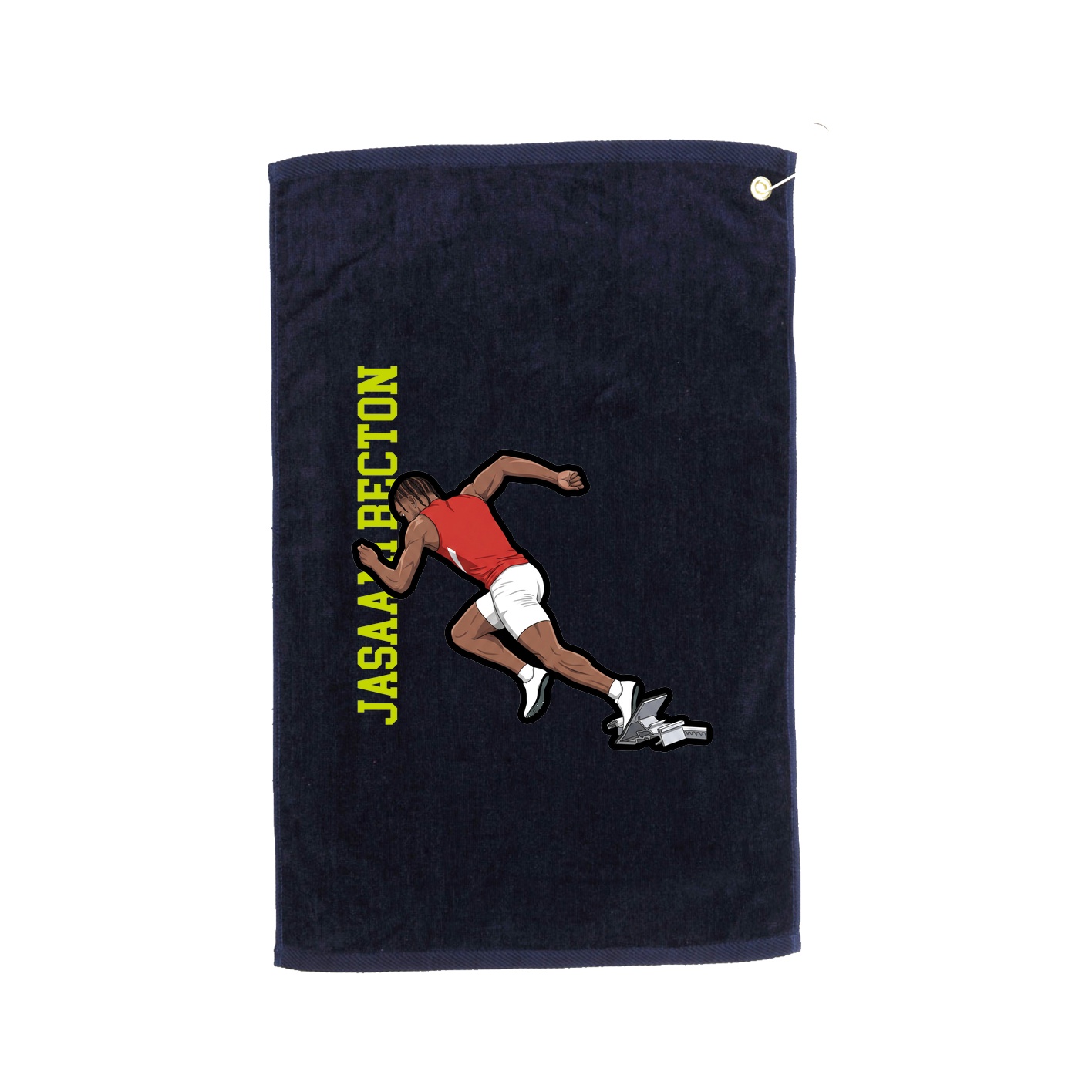 Golf Towel — Name Vertical in Navy