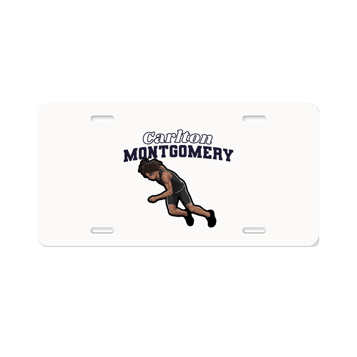 License Plate — Name Arch in Classic