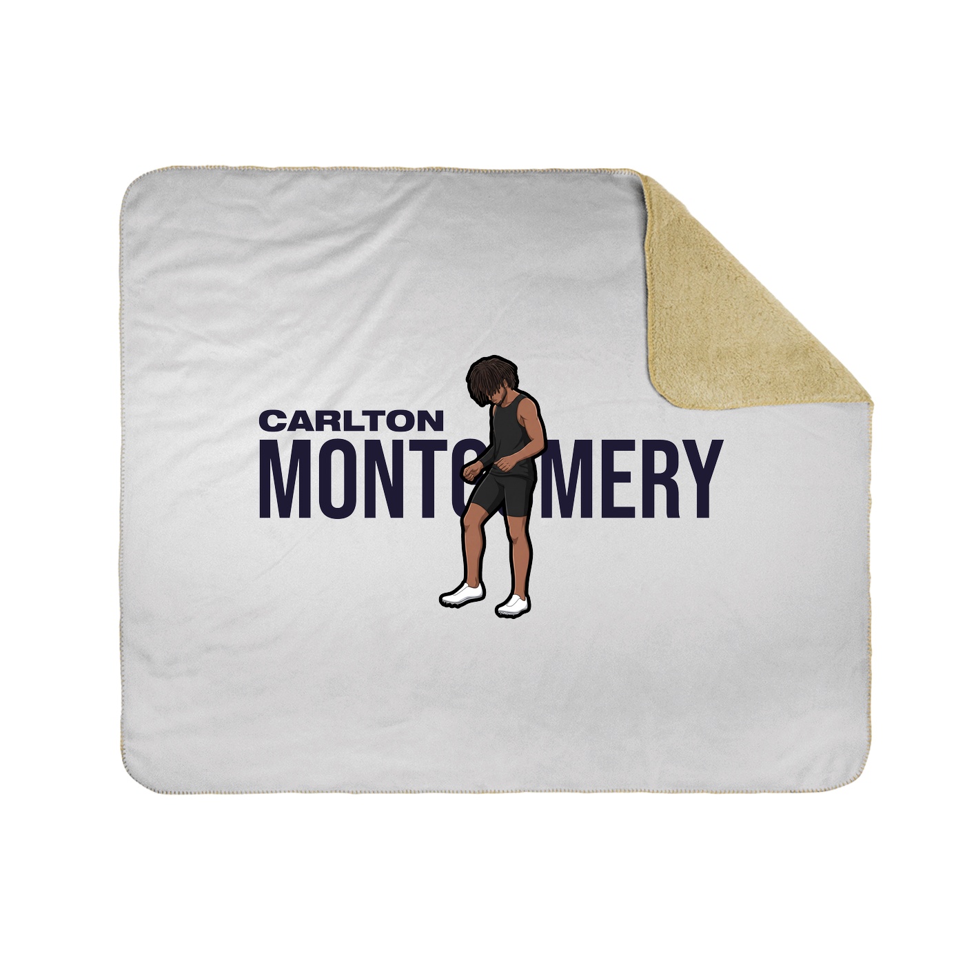 Throw Blanket — Player Name in White