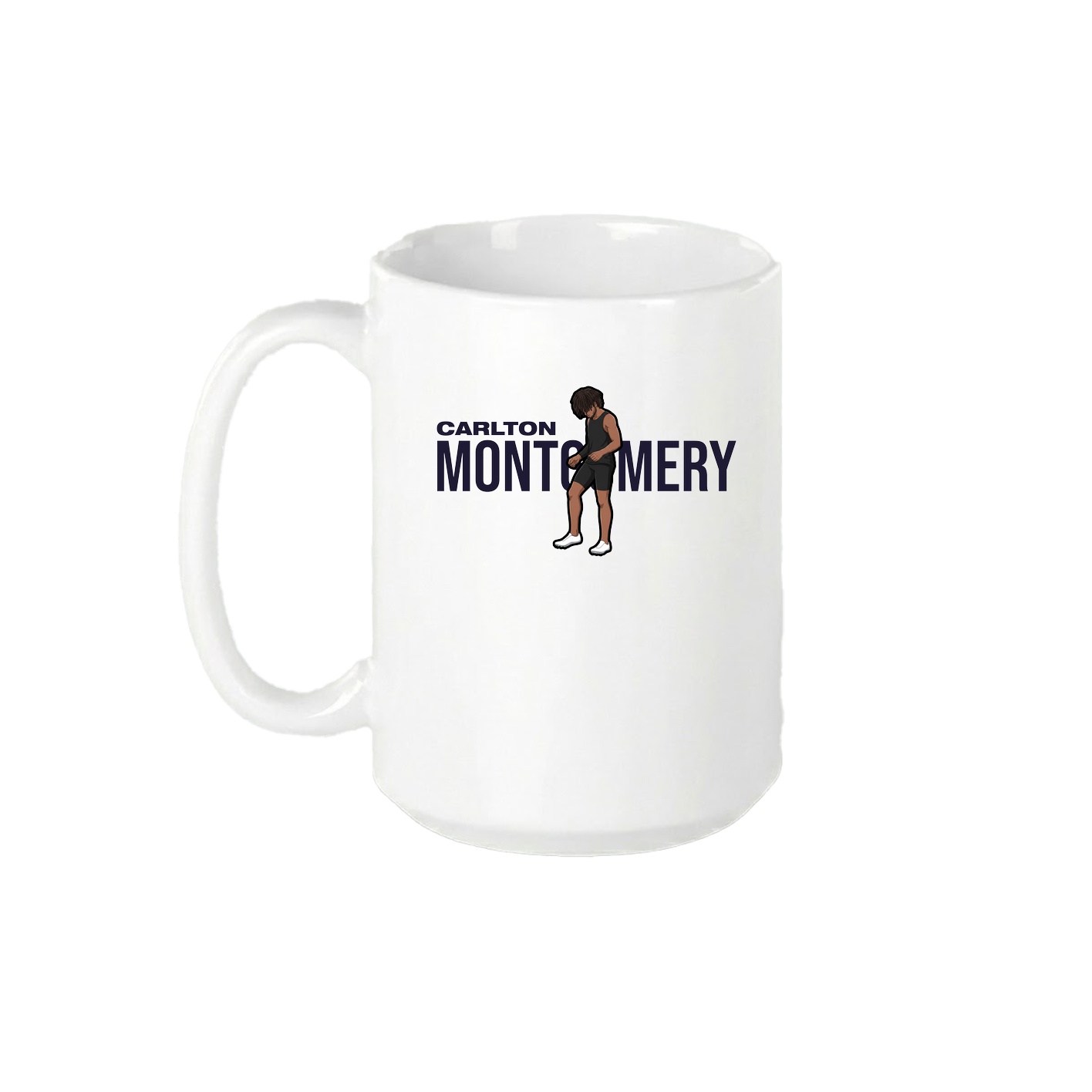 15oz Coffee Mug — Player Name in White