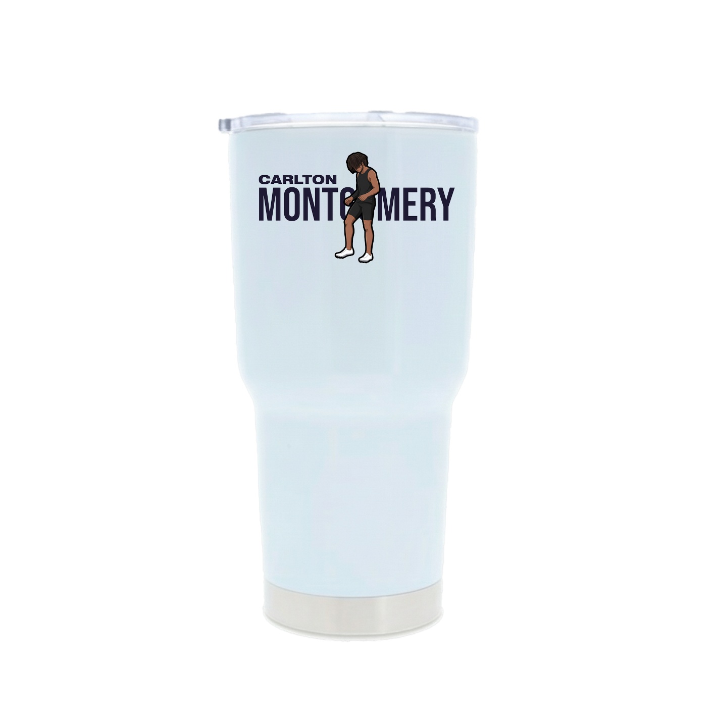30oz Stainless Steel Tumbler — Player Name in White