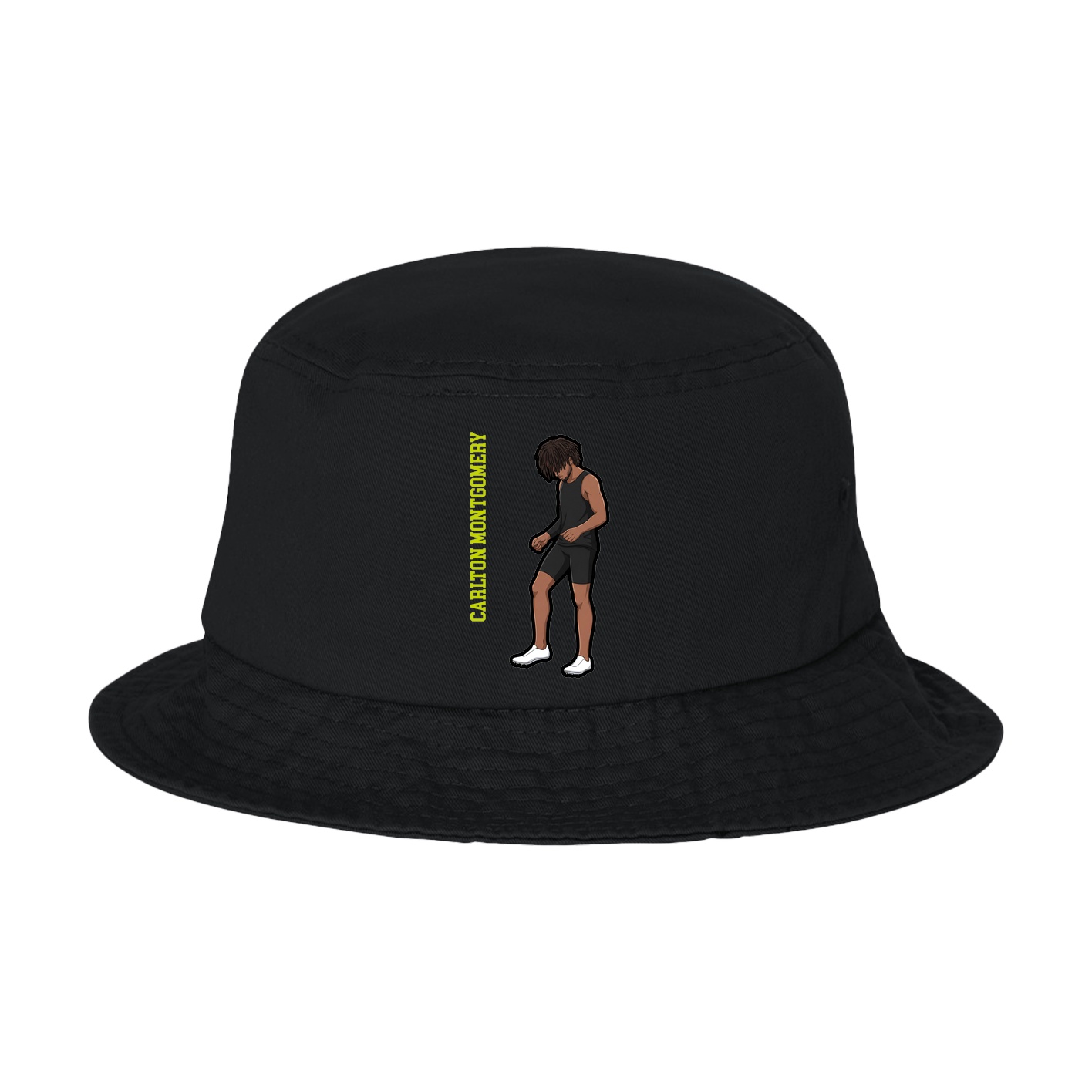Bucket Cap — Name Vertical in Black