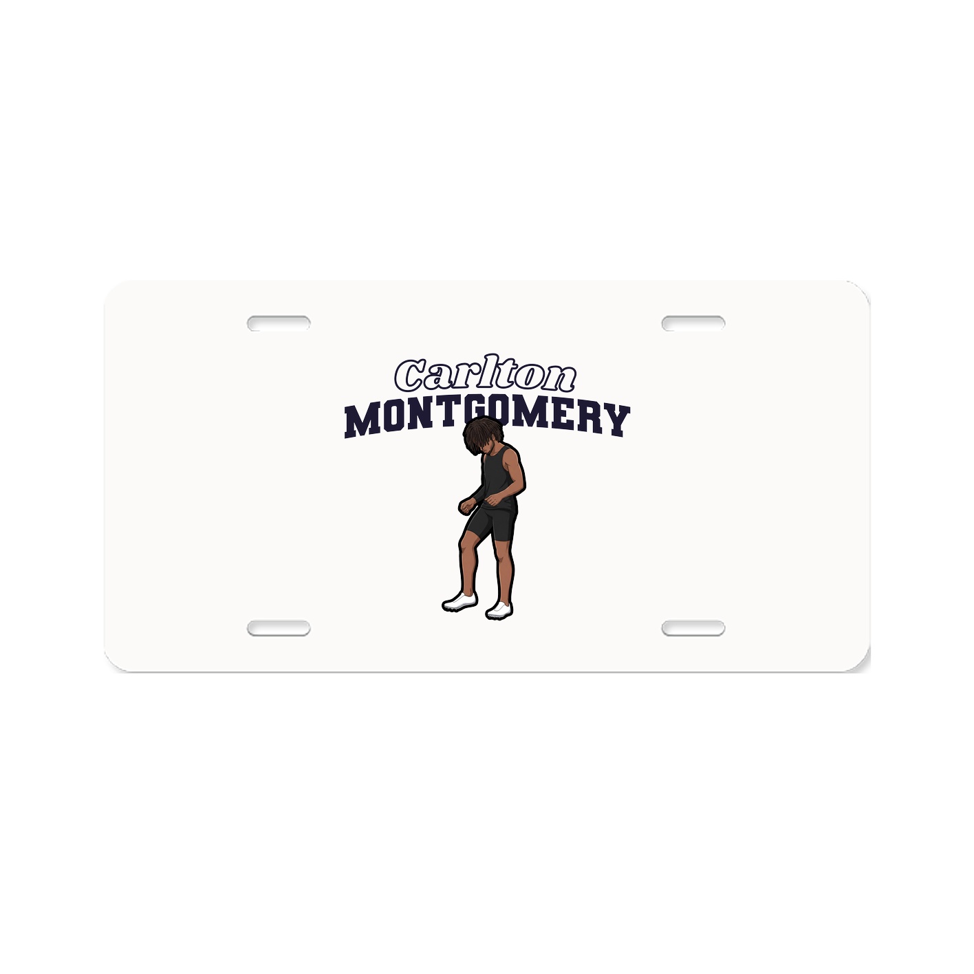 License Plate — Name Arch in Classic