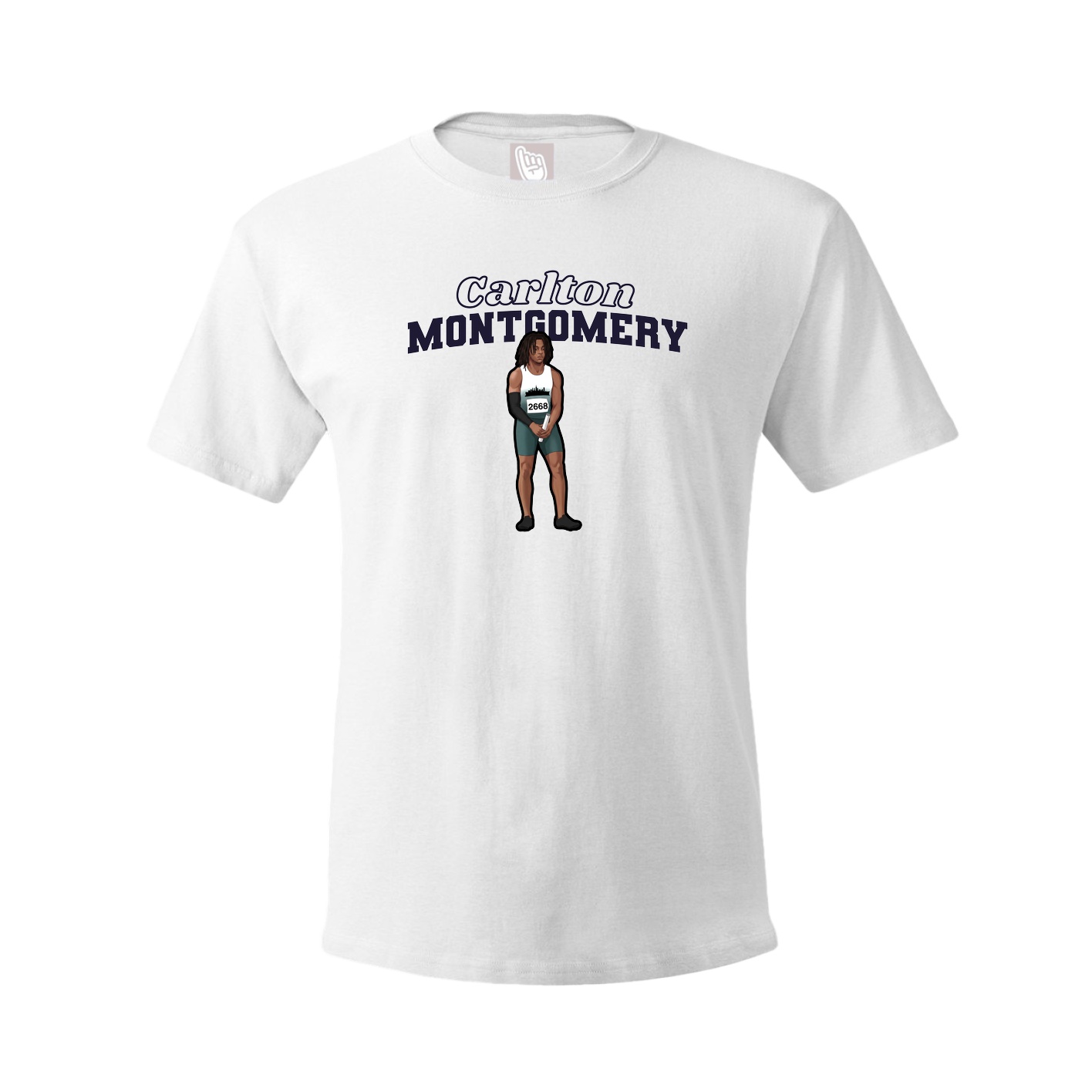 Tee — Name Arch in White