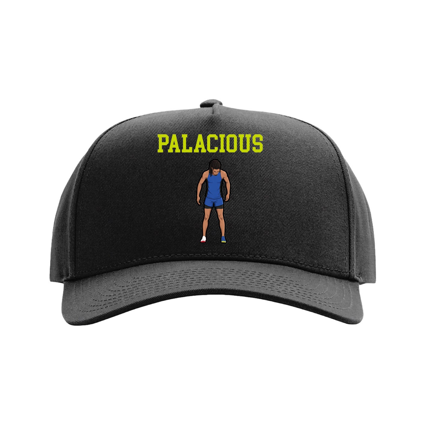 Full Fabric Five-Panel Champ Cap — Shirsey in Black
