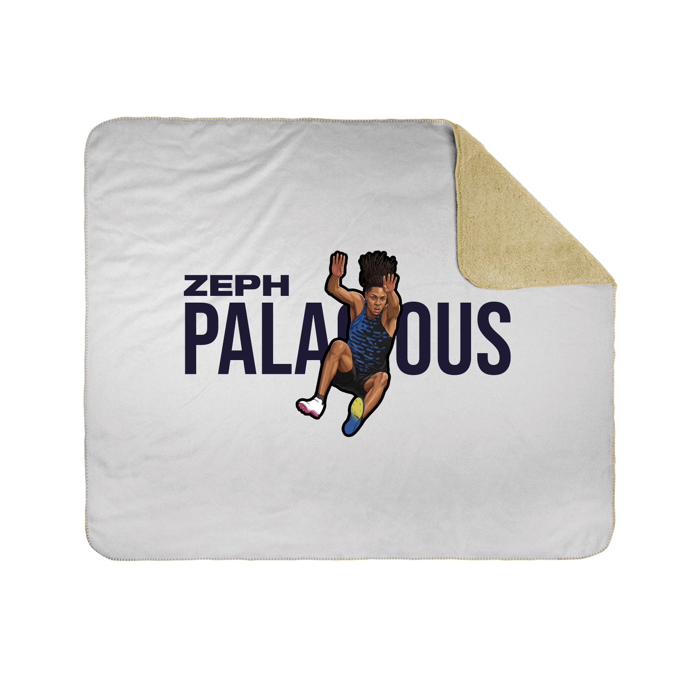 Throw Blanket — Player Name in White