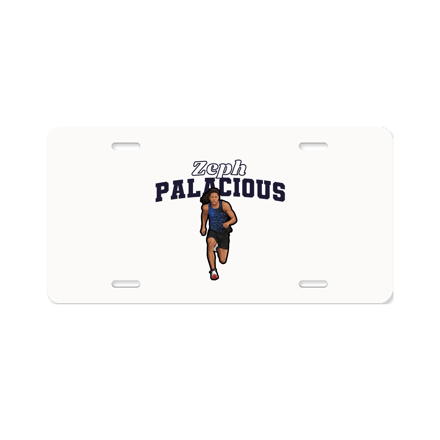 License Plate — Name Arch in Classic