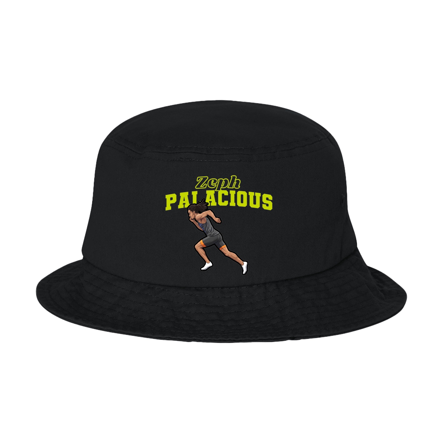 Bucket Cap — Name Arch in Black