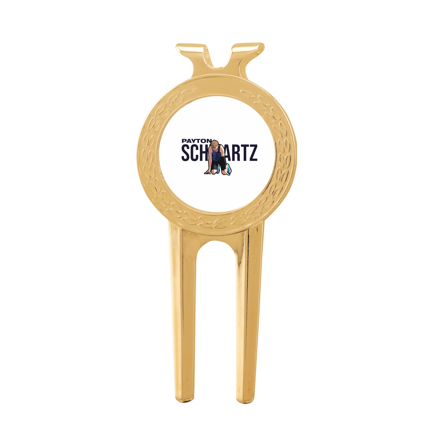 Divot Tool with Ball Marker — Player Name in Classic