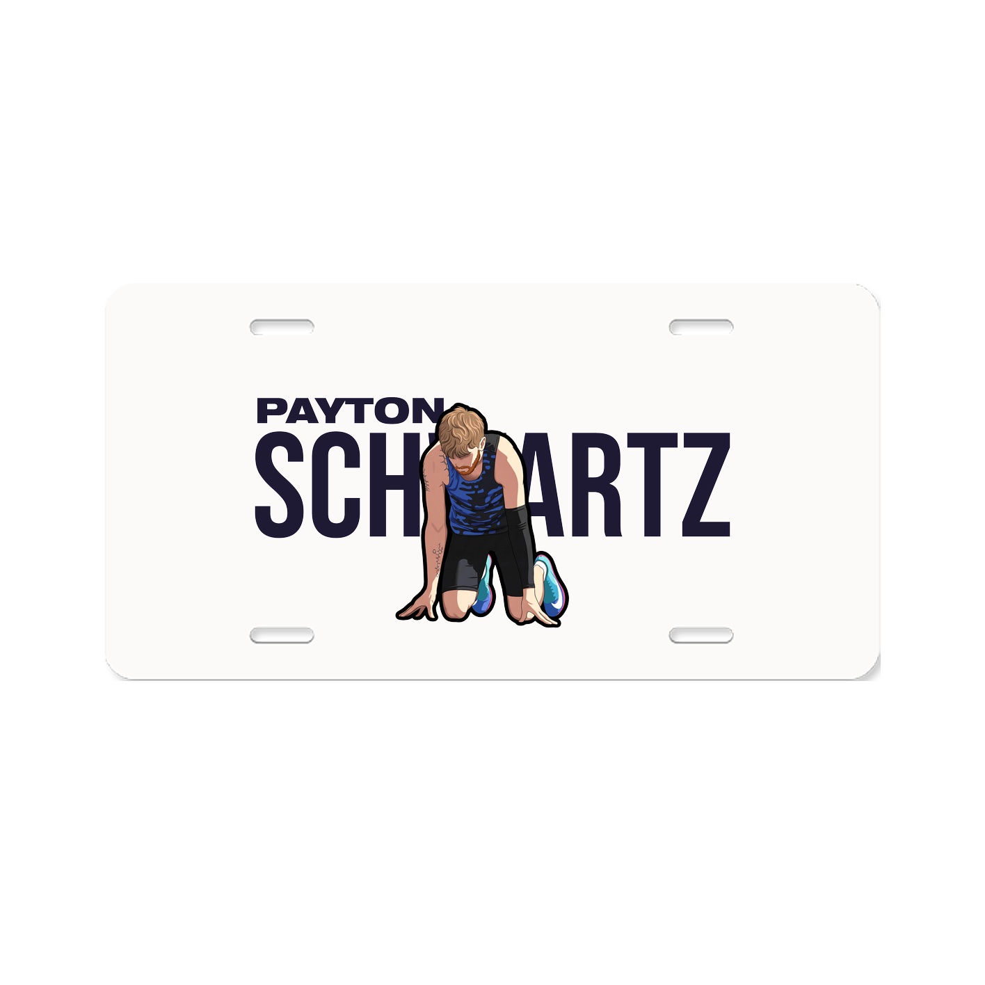 License Plate — Player Name in Classic