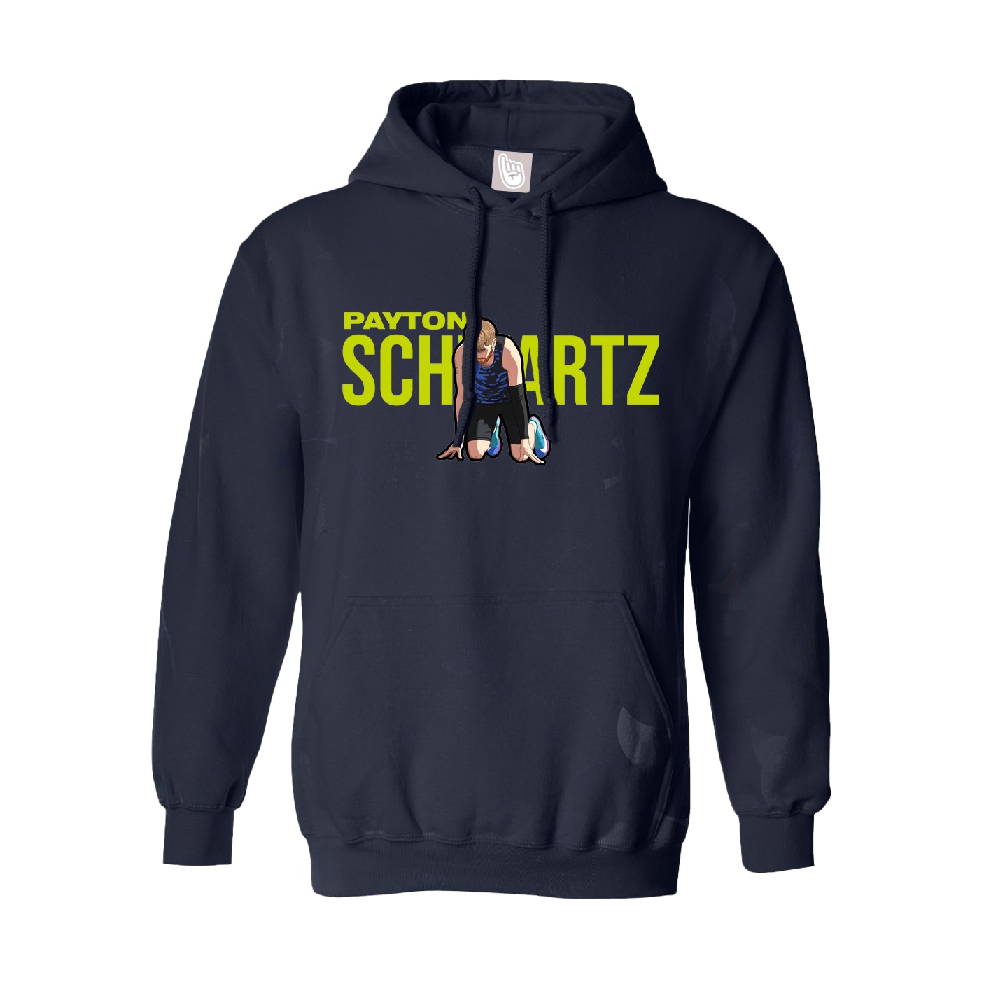 Youth Hoodie — Player Name in Navy