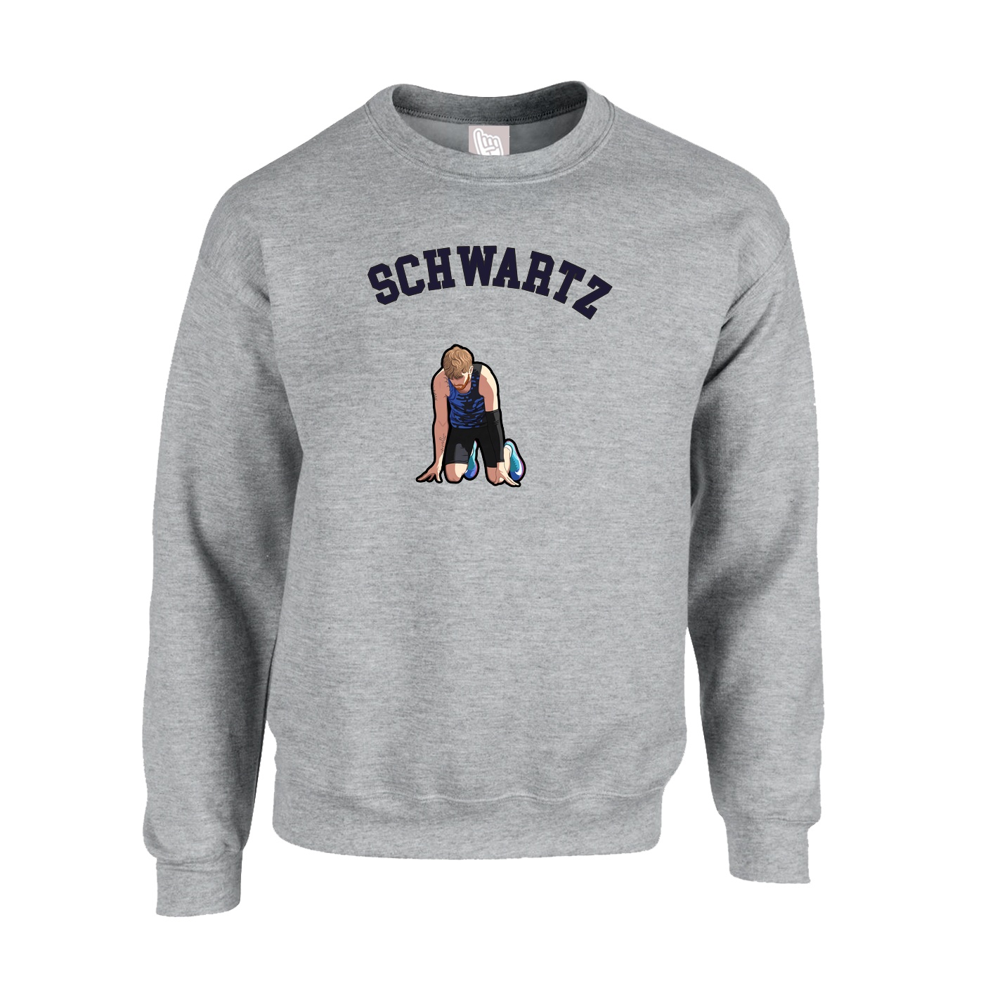 Fleece Crew — Shirsey Arch in Grey
