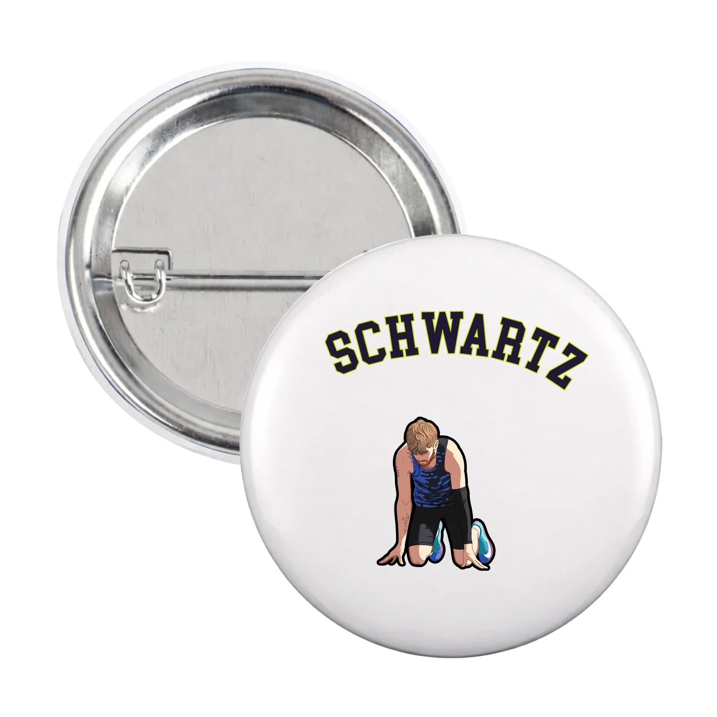 Game Day Button — Shirsey Arch in White