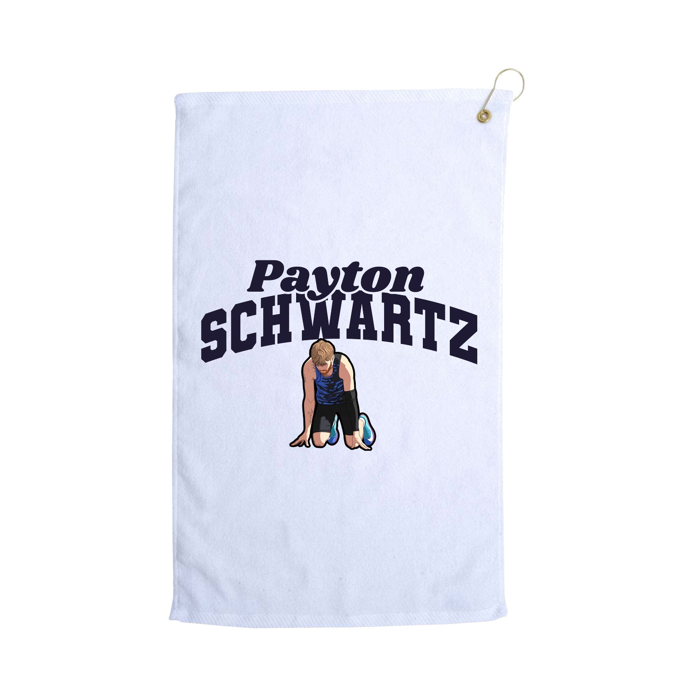 Golf Towel — Signature Arch in White
