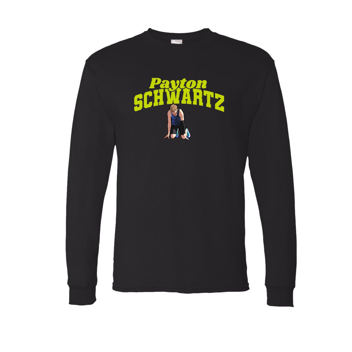 Long Sleeve Tee — Signature Arch in Black
