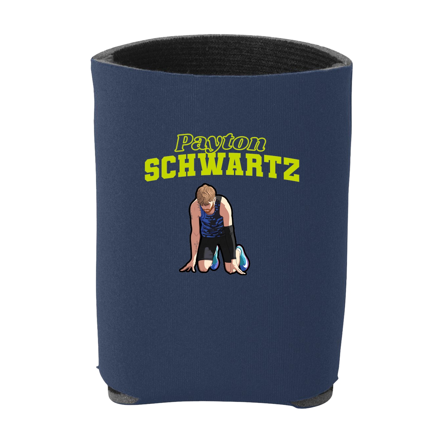 Can Holder — Name Arch in Navy