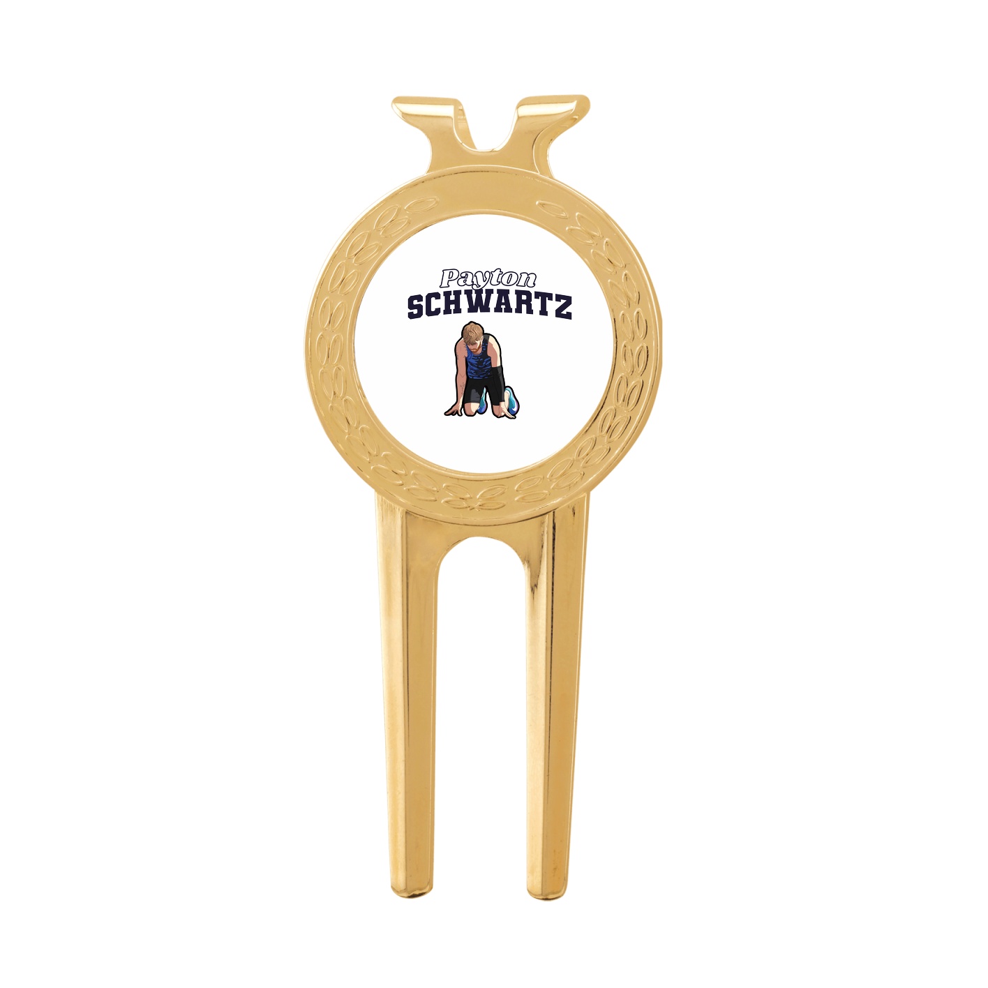 Divot Tool with Ball Marker — Name Arch in Classic