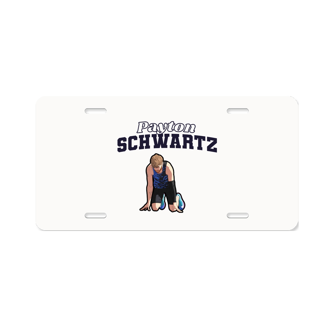License Plate — Name Arch in Classic