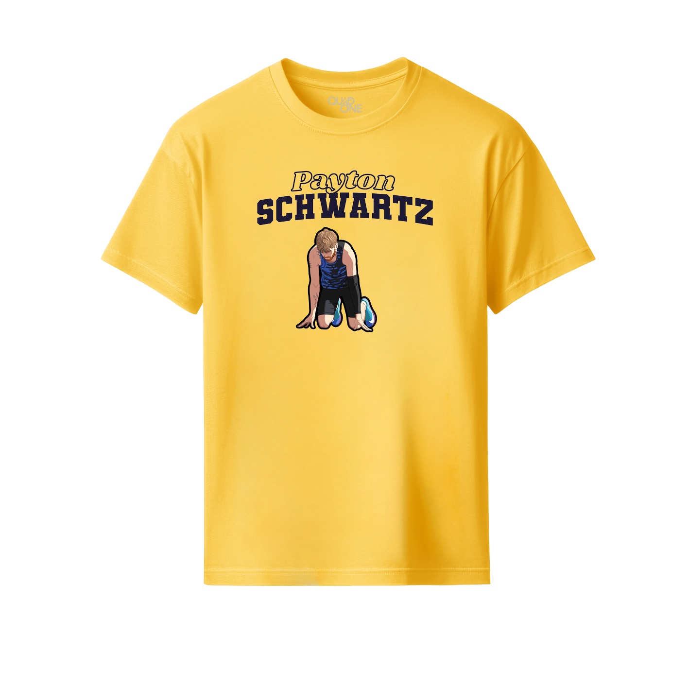 Youth Tee — Name Arch in Yellow
