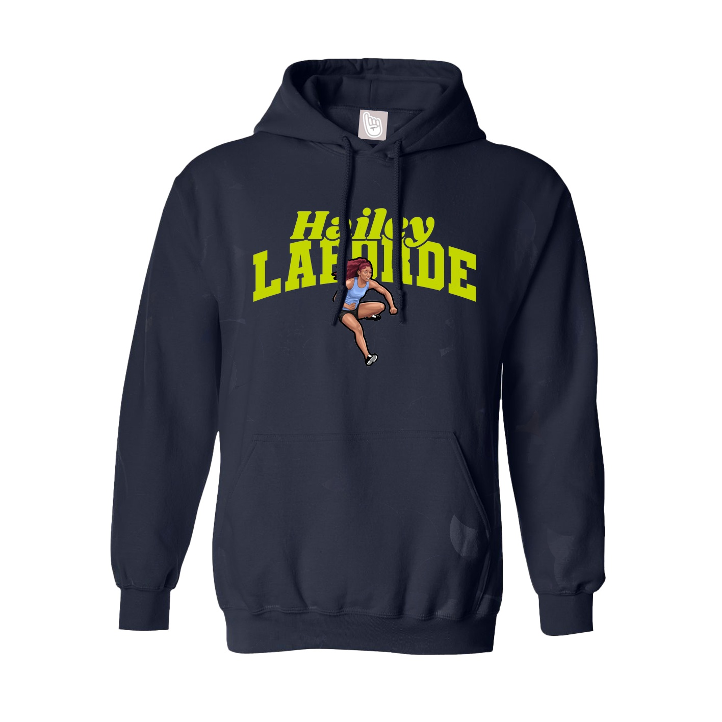 Youth Hoodie — Signature Arch in Navy