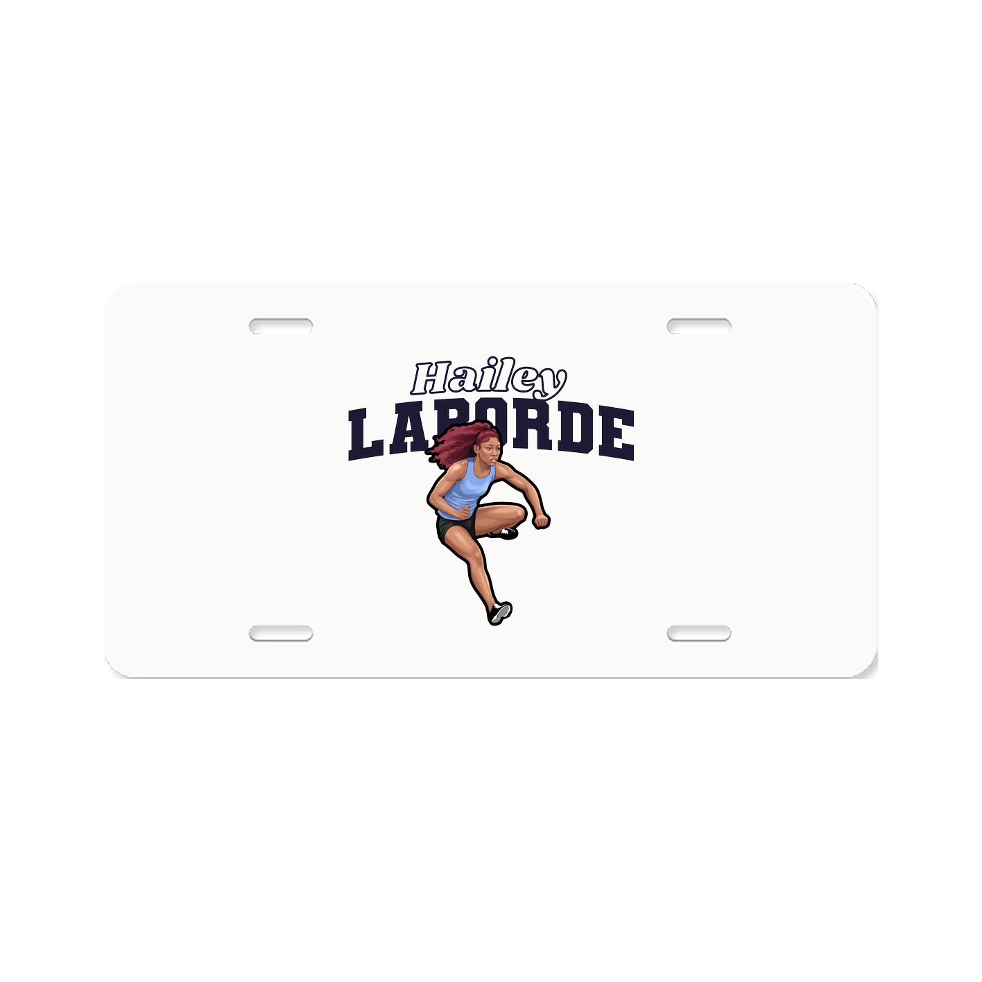 License Plate — Name Arch in Classic