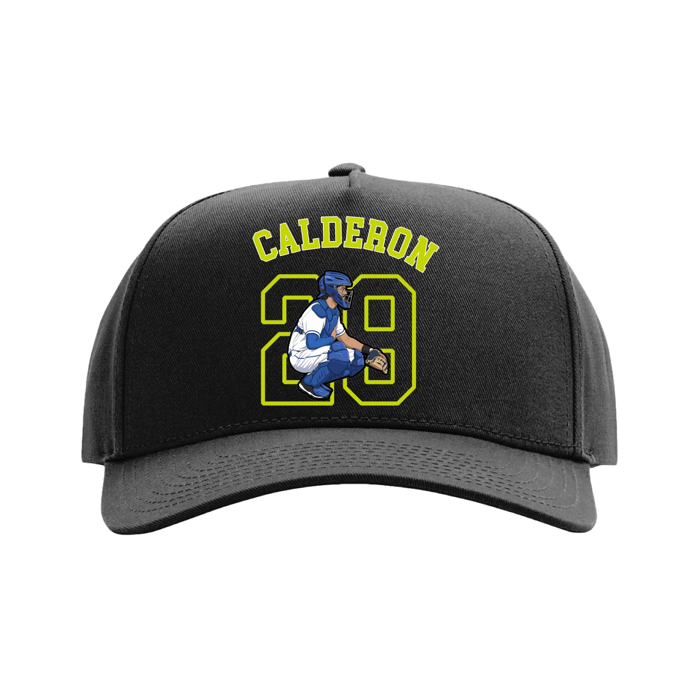 Full Fabric Five-Panel Champ Cap — Shirsey Arch in Black