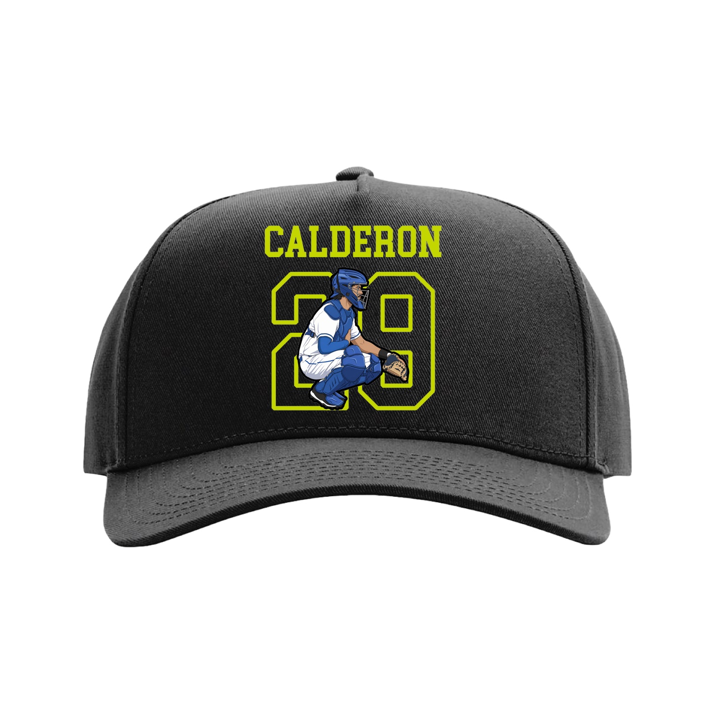 Full Fabric Five-Panel Champ Cap — Shirsey in Black