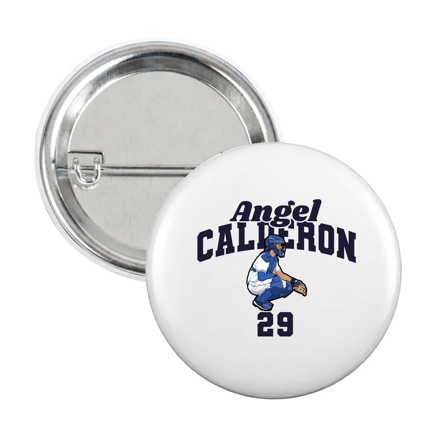 Game Day Button — Signature Arch in White