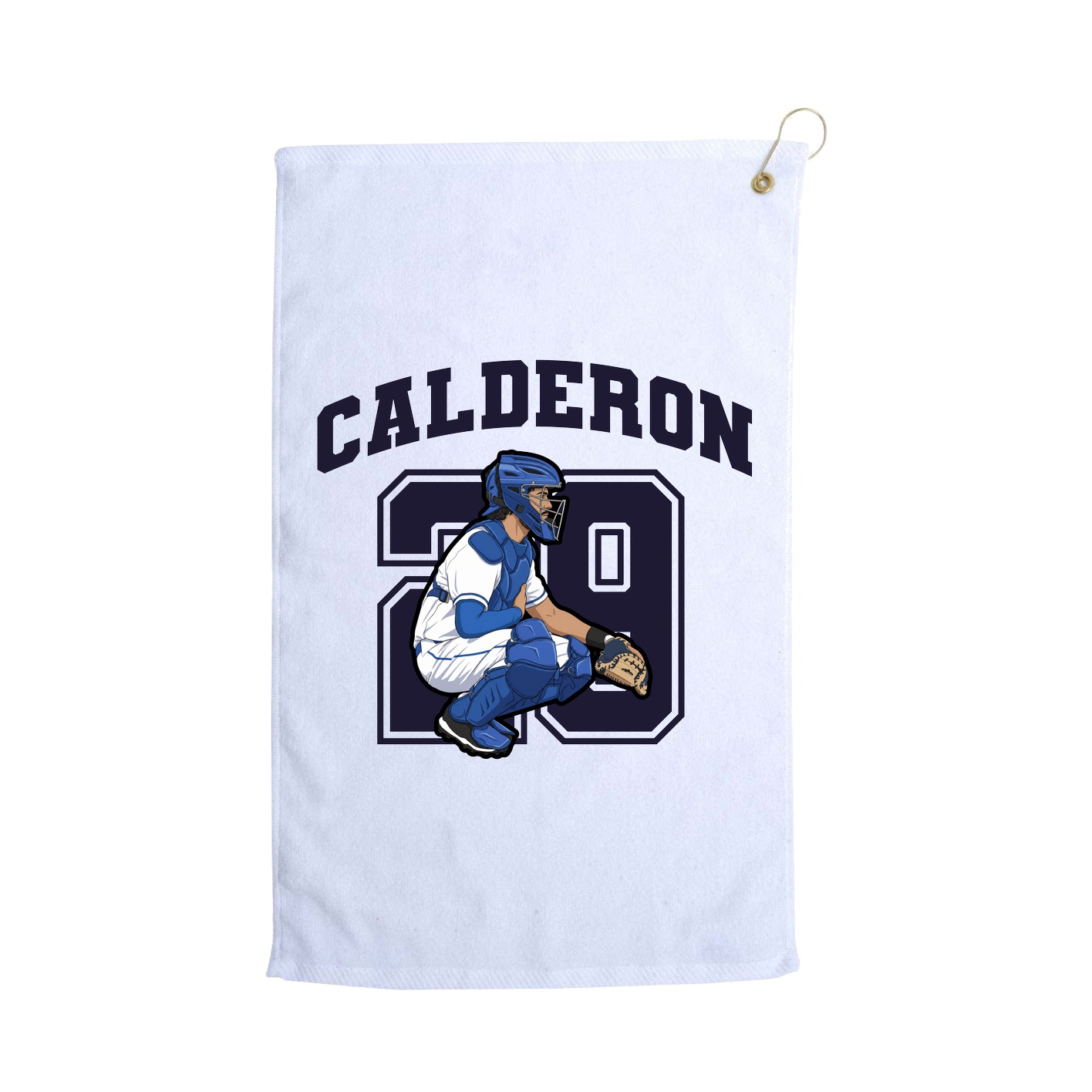 Golf Towel — Number in White
