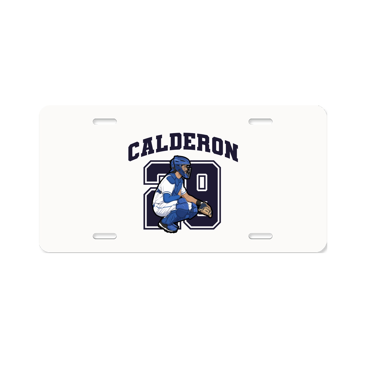 License Plate — Number in Classic