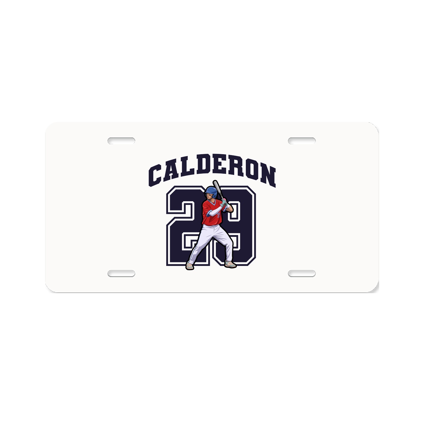 License Plate — Number in Classic