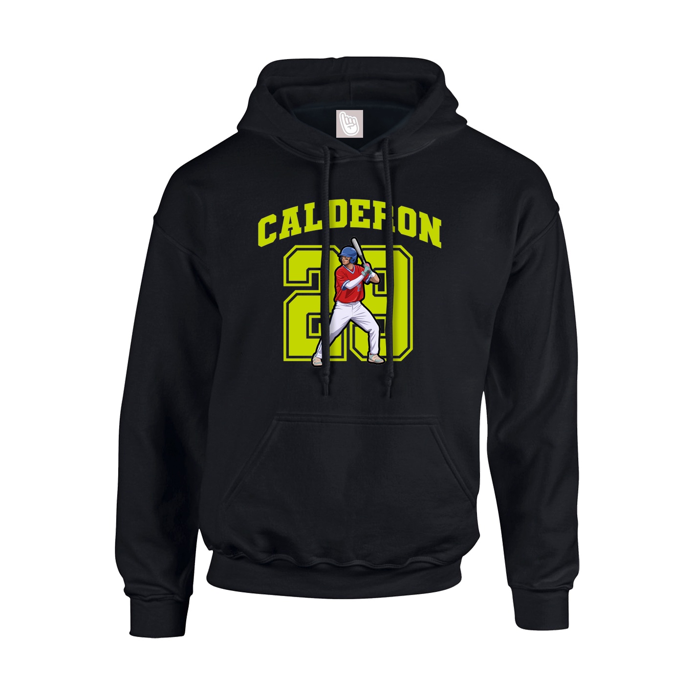 Youth Hoodie — Number in Black