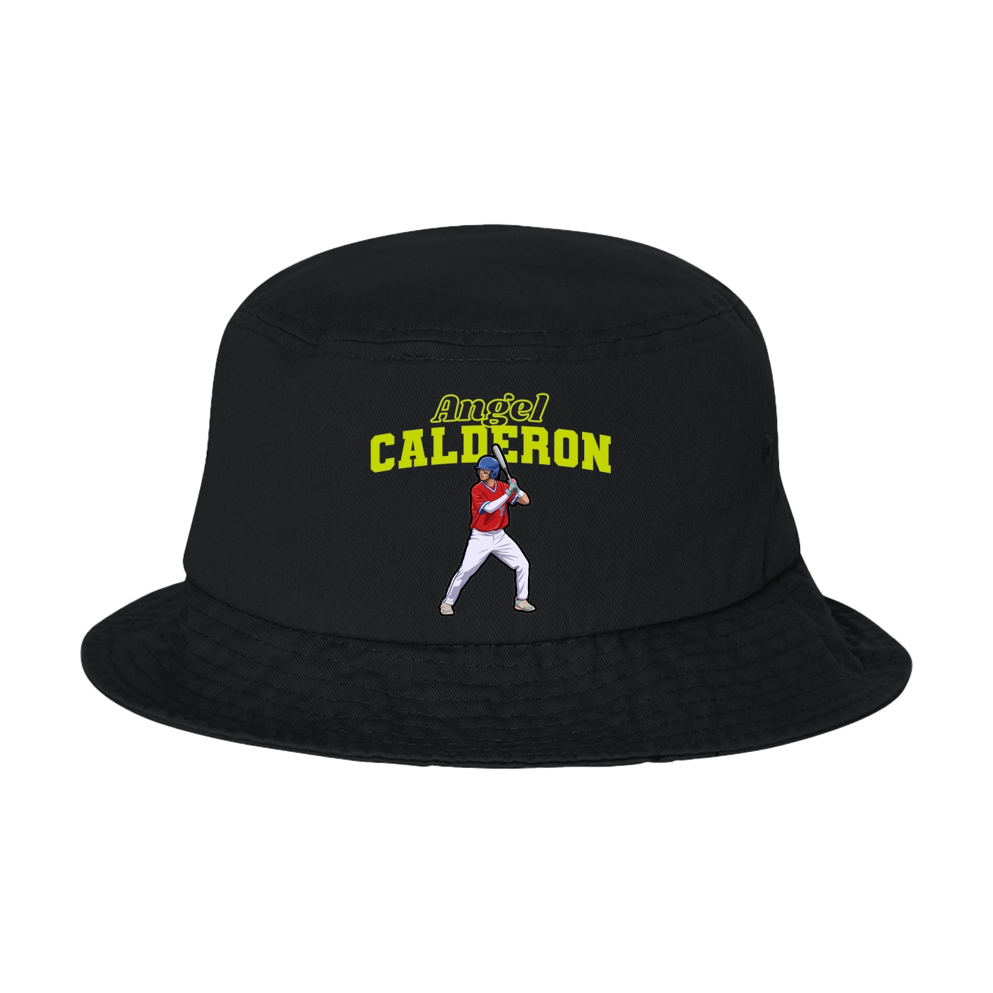 Bucket Cap — Name Arch in Black