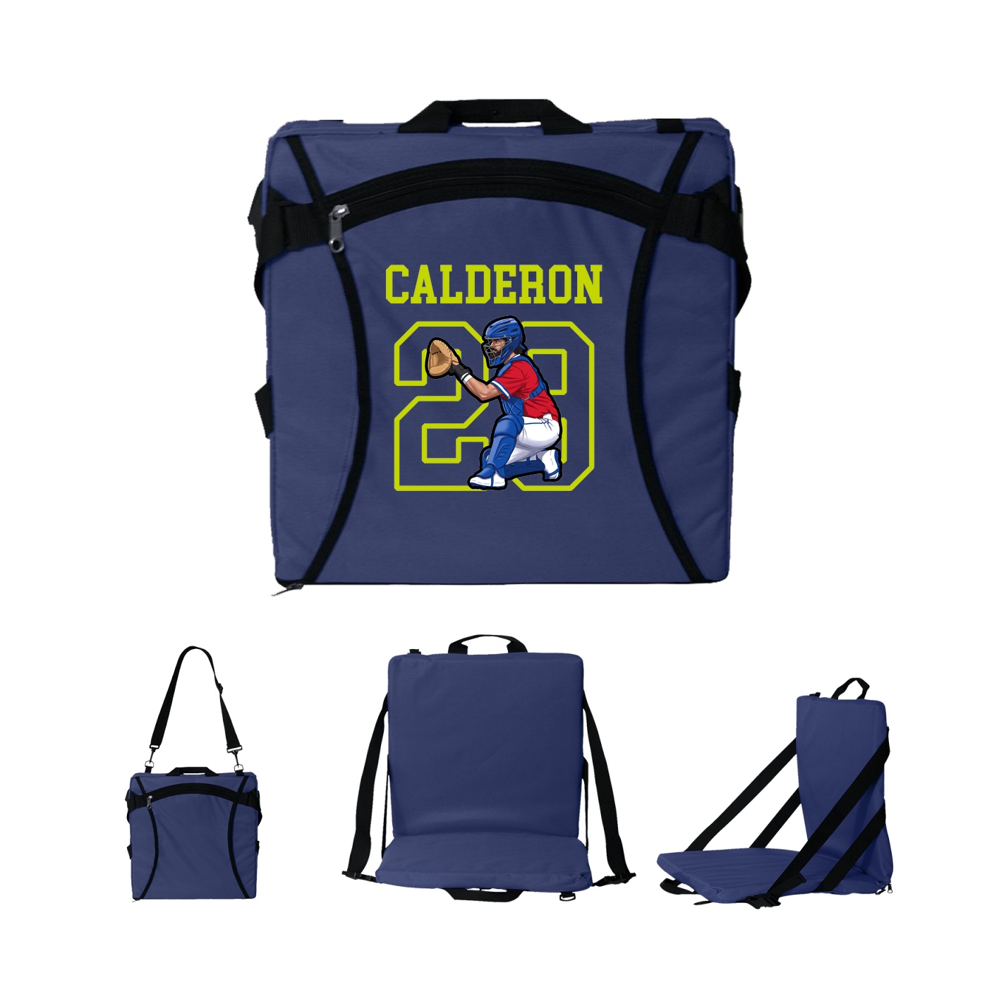 Folding Stadium Seat — Shirsey in Navy
