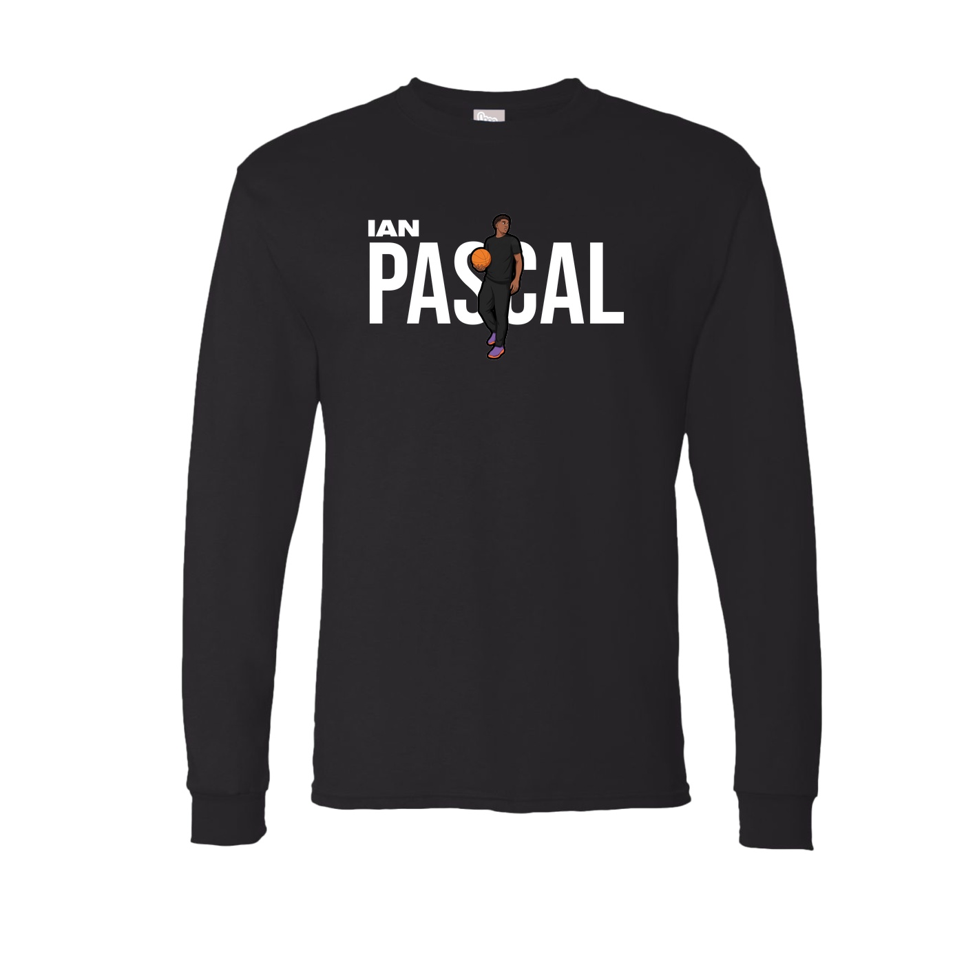 Long Sleeve Tee — Player Name in Black