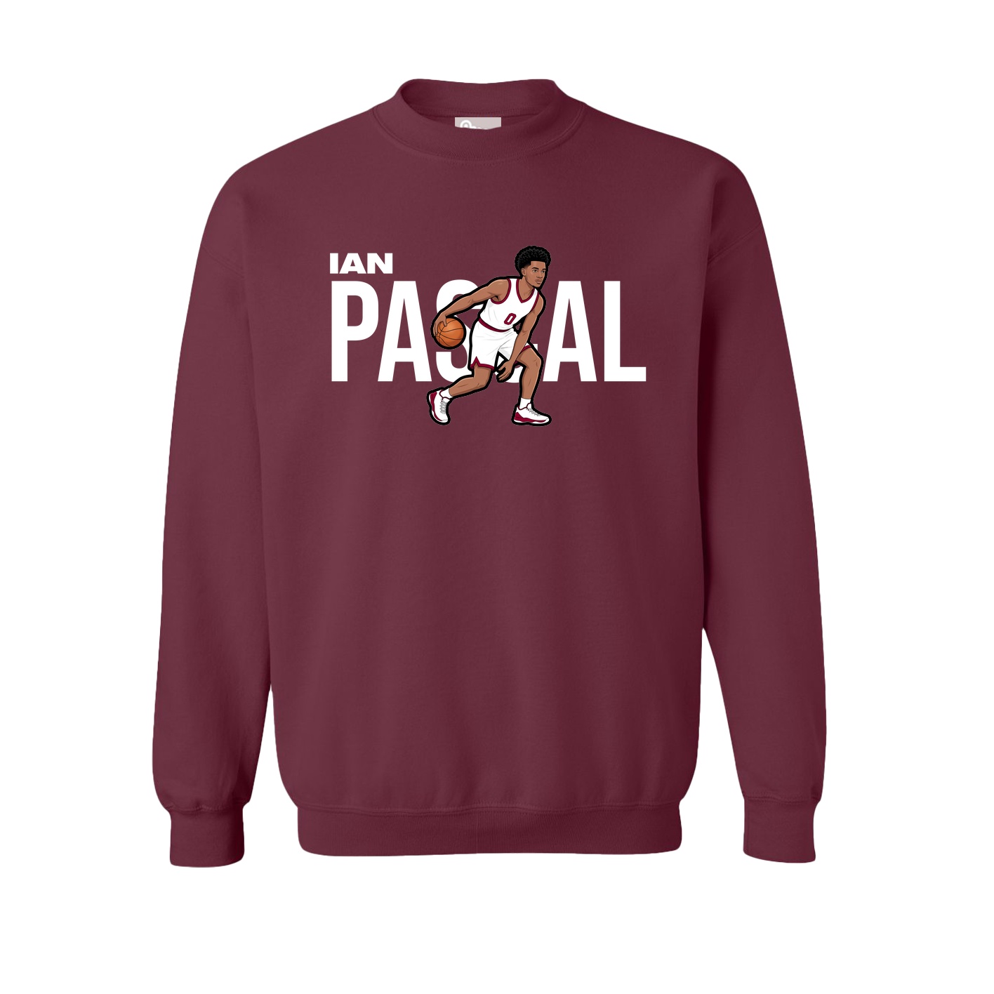 Fleece Crew — Player Name in Maroon