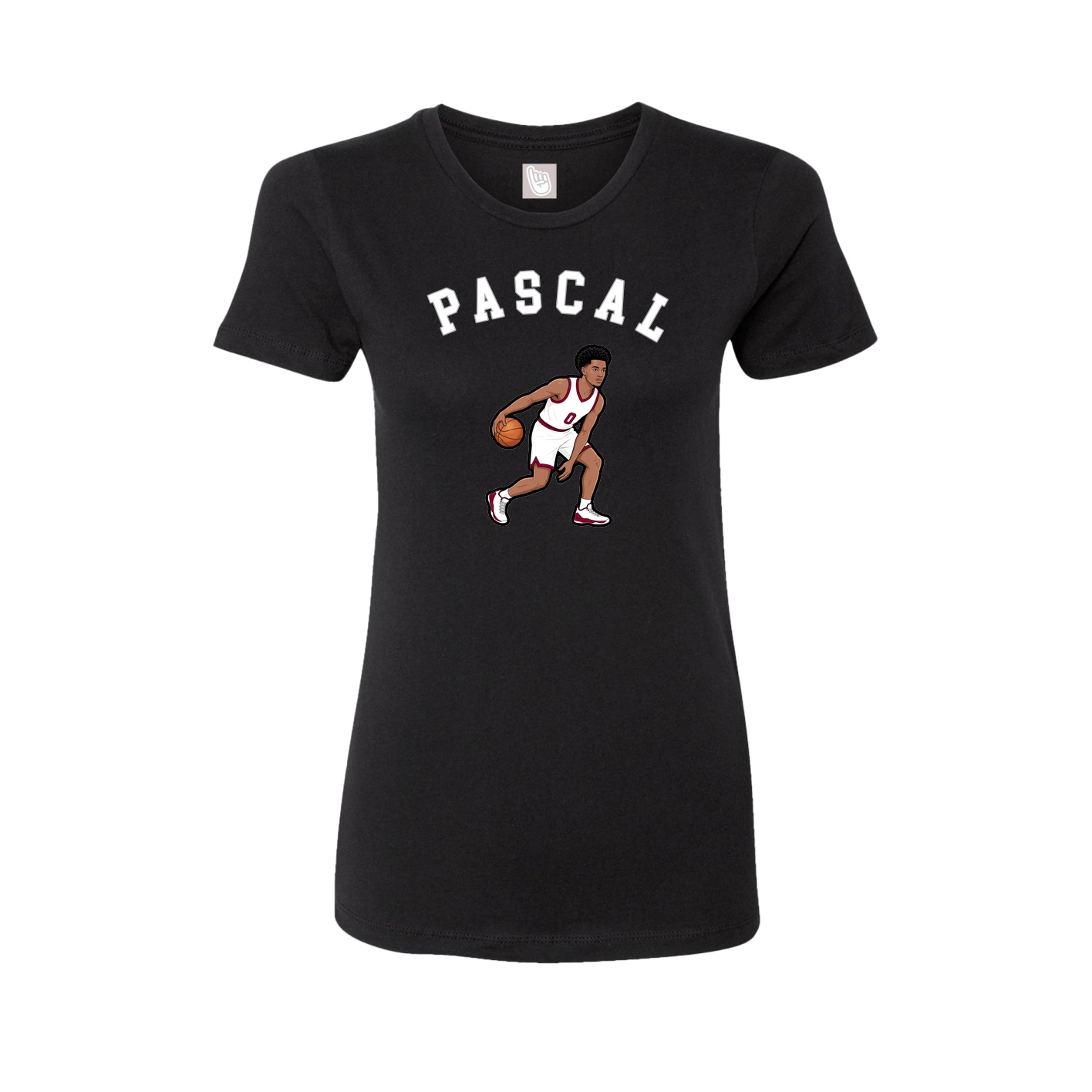 Fitted Women's Tee — Shirsey Arch in Black