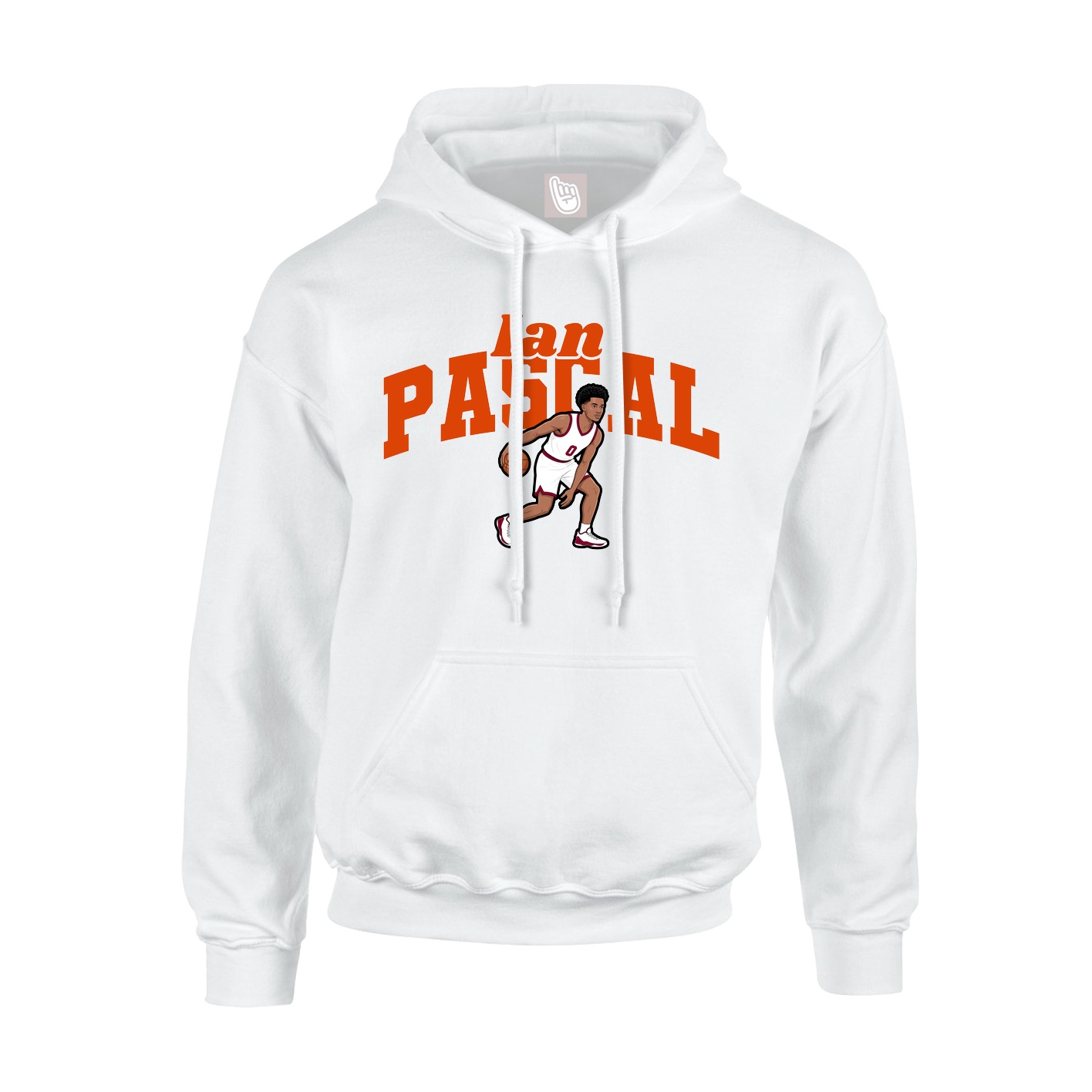 Youth Hoodie — Signature Arch in White