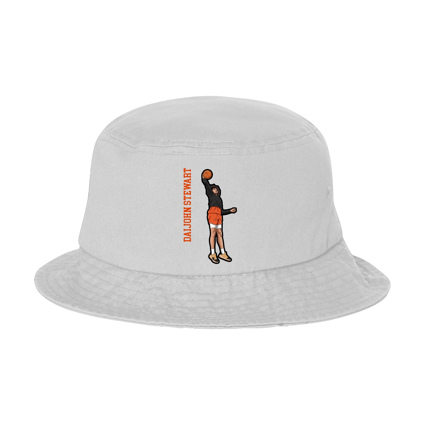 Bucket Cap — Name Vertical in White