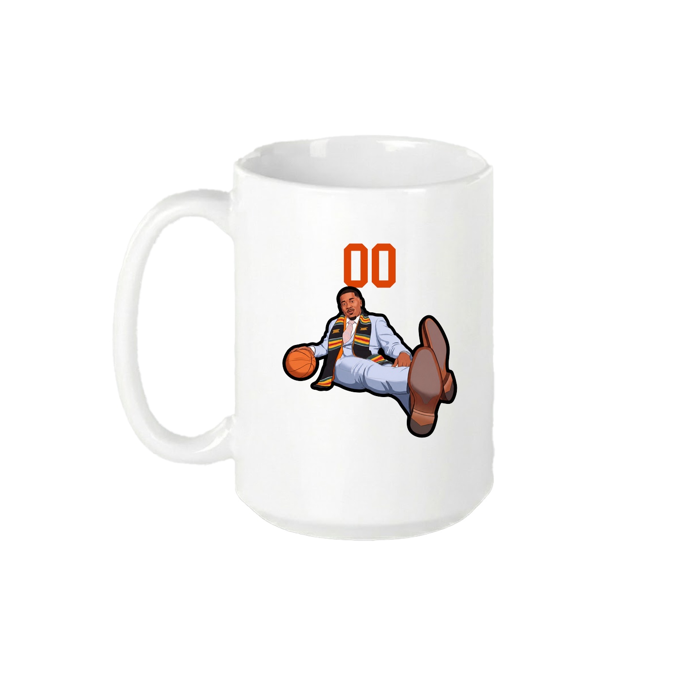 15oz Coffee Mug — Number Top in White