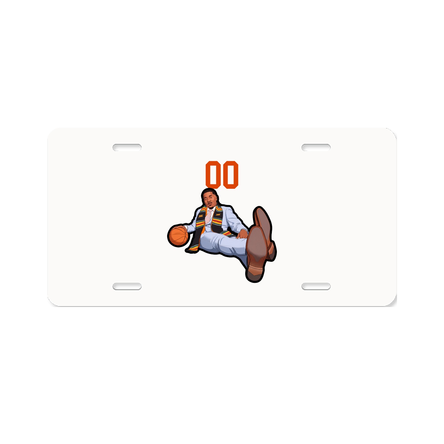 License Plate — Number Top in Classic